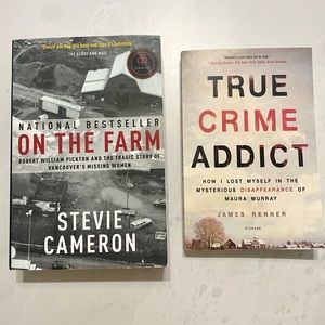 True Crime Book Bundle On the Farm & True Crime Addict